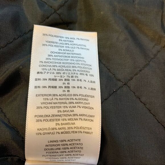 Michael Michael Kors black gray tweed Sartorial jacket size 2 - Picture 9 of 12